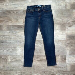 Seven For All Mankind The Ankle Skinny Jeans Women's Sz 27 Blue Slit Ankle